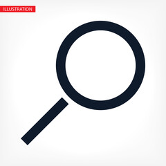 search magnifying glass icon. lorem ipsum Flat Design JPG