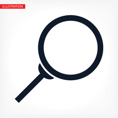 search magnifying glass icon. lorem ipsum Flat Design JPG