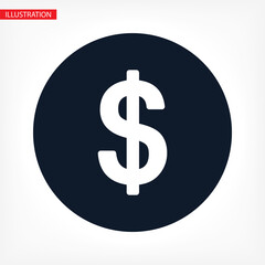 vector icon coin. lorem ipsum Flat Design JPG