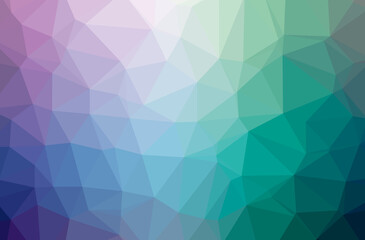 Illustration of abstract Blue And Purple horizontal low poly background. Beautiful polygon design pattern.