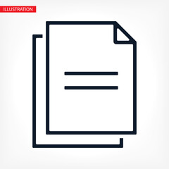 Document vector icon. lorem ipsum Flat Design JPG