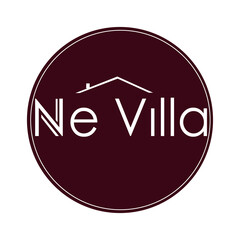 line geometric logo with NV letters black lines on white background