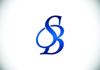 S B Initial Letter Logo Design Vector Template. S B monogram Logo.
