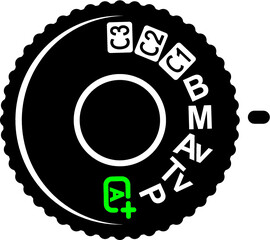 Vector illustration of the camera shooting modes