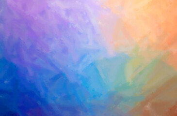Fototapeta na wymiar Abstract illustration of blue Dry Brush Oil Paint background