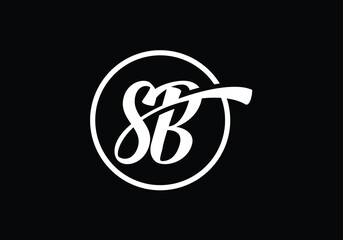 S B Initial Letter Logo Design Vector Template. S B monogram Logo.
