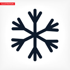 Snowflake Icon vector. lorem ipsum Flat Design JPG