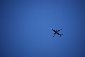 Plane in Blue Sky Landscape