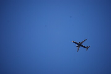 Plane in Blue Sky Landscape