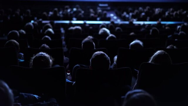 Audience in a movie theater - cinema