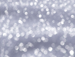 Shiny silver festive bokeh background