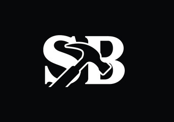 S B Initial Letter Logo Design Vector Template. S B monogram Logo.

