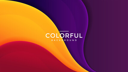 Premium colorful background with overlaping layer	