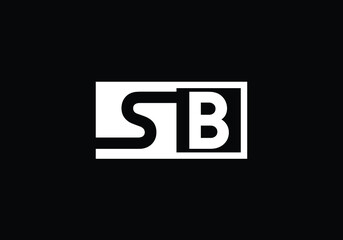 S B Initial Letter Logo Design Vector Template. S B monogram Logo.

