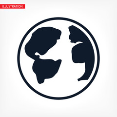 World map icon vector. Mail icon Symbols icon vector. symbol for web site Computer icon vector and mobile