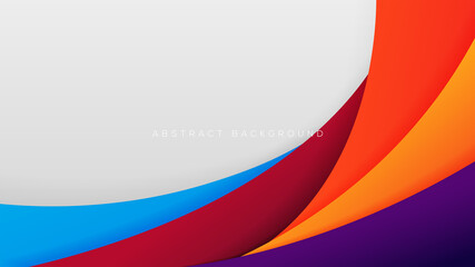 Abstract colorful background with overlaping layer background	