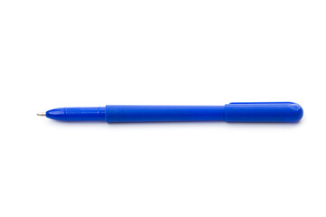 beautiful modern ballpoint pen isolated on white. chancellery