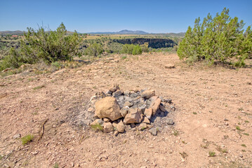 Fire Pit near Lower Sullivan Canyon Rim Arizona