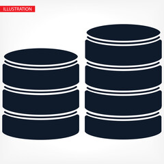 Flat long fabric icons vector computer image vector icons of server icons, vector illustration cloud server icons vector