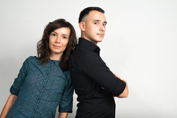 Portrait of couple together and in love