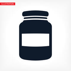 Honey jar icon . vector Honey jar . illustration Honey jar . 10 eps Honey jar . simple image Honey jar