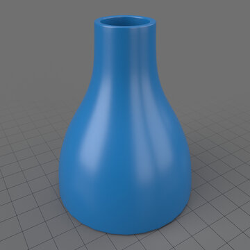 Blue ceramic vase