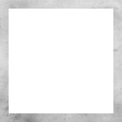 Beautiful Watercolor Texture Square Frame For Photo Or Text Art Scrapbook Colors Birthday. Isolated Frame On A White Background, Illustration.