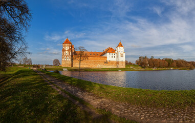 Naklejka na ściany i meble Mir, Belarus : the castle complex 