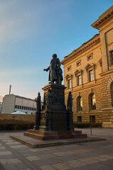 Germany. Berlin. Cityscape of Berlin. Houses and streets. February 16, 2018