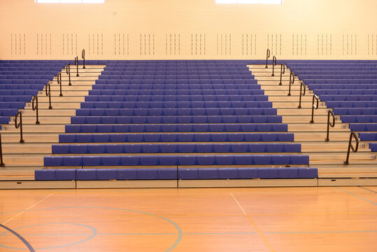 Empty school gym