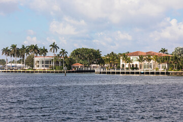 Fototapeta na wymiar Intracoastal Waterway, Fort Lauderdale, Florida, USA