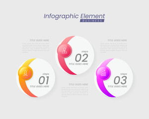 Infographic template with steps for success. presentation with line icons, organization element chart process template with editable text. options for brochure, diagram, workflow, timeline, web design