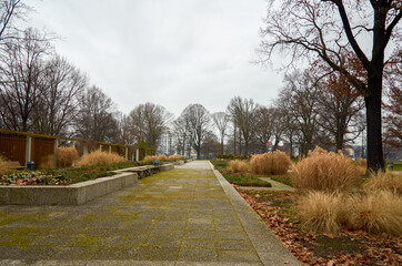 Germany. Berlin. Treptow Park in Berlin. February 17, 2018