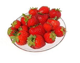 delicious sytrawberries as wholesome dessert close up