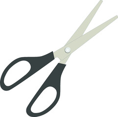 scissors on white background