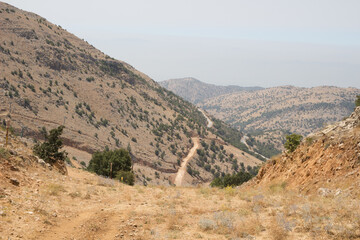 view of the mountains