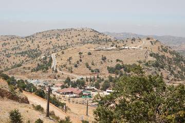 view from the top of the hill