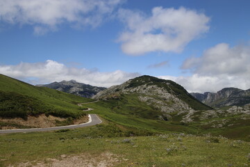 Road in a mountainous area 