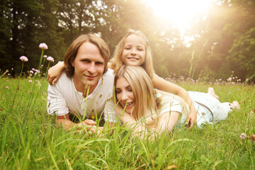 glückliche Familie