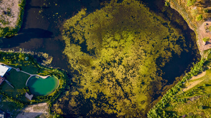 Small inside big lake