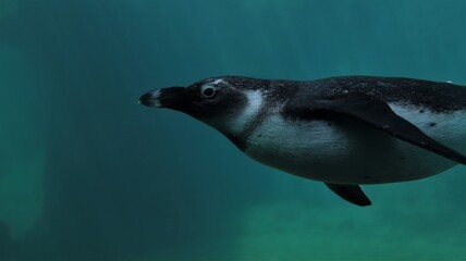Penguin underwater