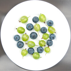 lots of fresh different berries. useful vitamin healthy food fruit. healthy vegetable breakfast