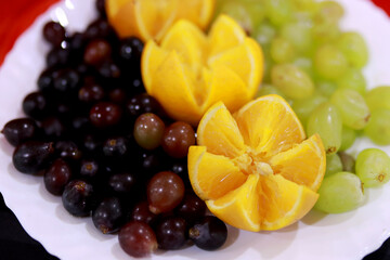 Indian Style Mixed Fruit and Vegetable Salad . Healthy Food Recipe .