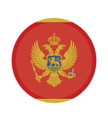 National Montenegro flag, official colors and proportion correctly. National Montenegro flag. Vector illustration. EPS10.  Montenegro flag vector icon, simple, flat design for web or mobile app.