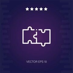 puzzle vector icon modern illustration
