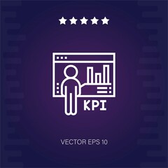 kpi vector icon modern illustration