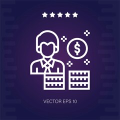 salary vector icon modern illustration