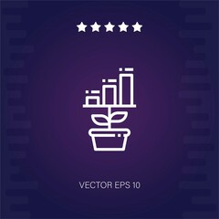 growth vector icon modern illustration