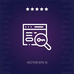 keyword vector icon modern illustration