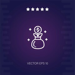 growth vector icon modern illustration
